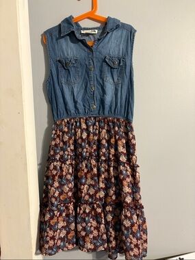 Knitworks | Dresses | Girls Sleeveless Denim And Poly Dress | Poshmark Knitworks | Dresses | Girls Sleeveless Denim And Poly Dress | Poshmark